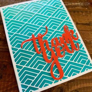 Thank You Card In Coral & Teal | Altenew AECP