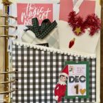 A december daily scrapbooking page featuring Elf on the Shelf