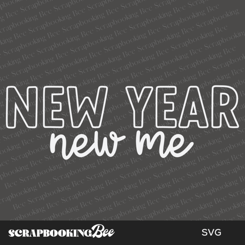 a SVG that says New Year New Me