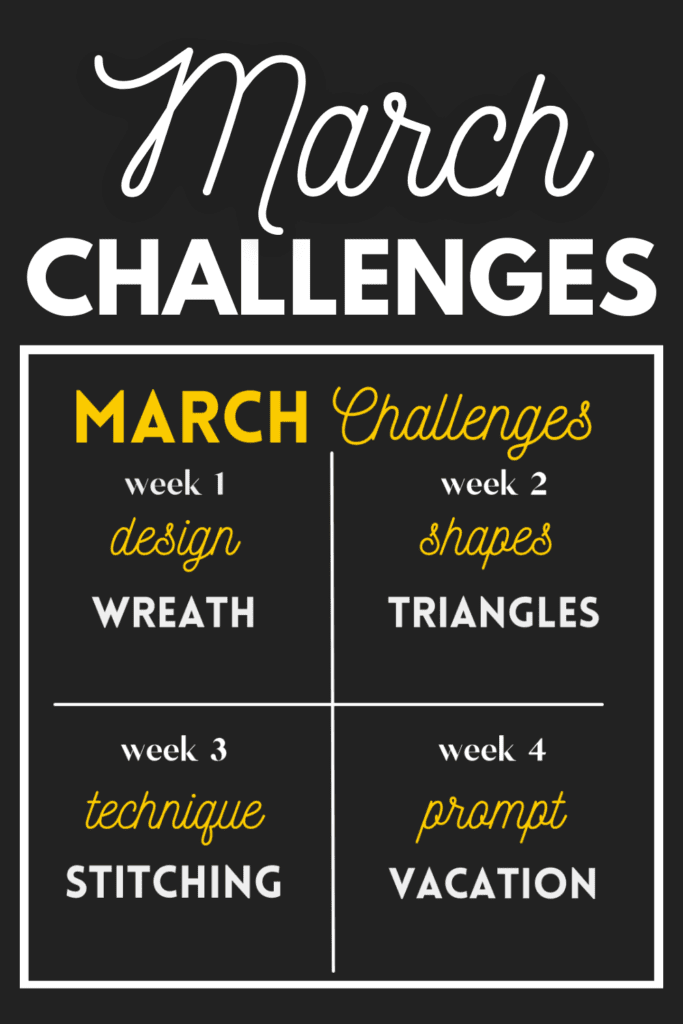 Featured images for March challenges