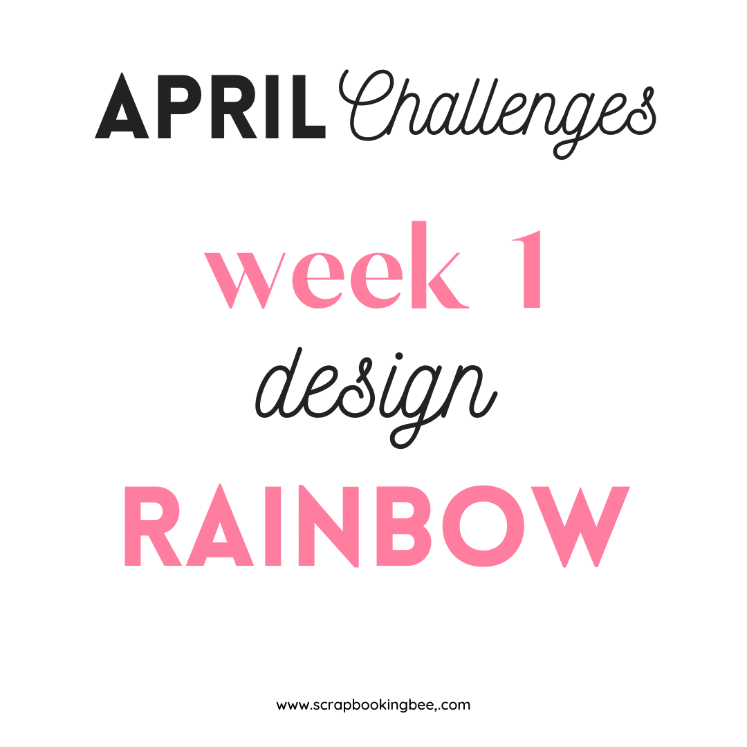 An image describing week 1 designing a rainbow.