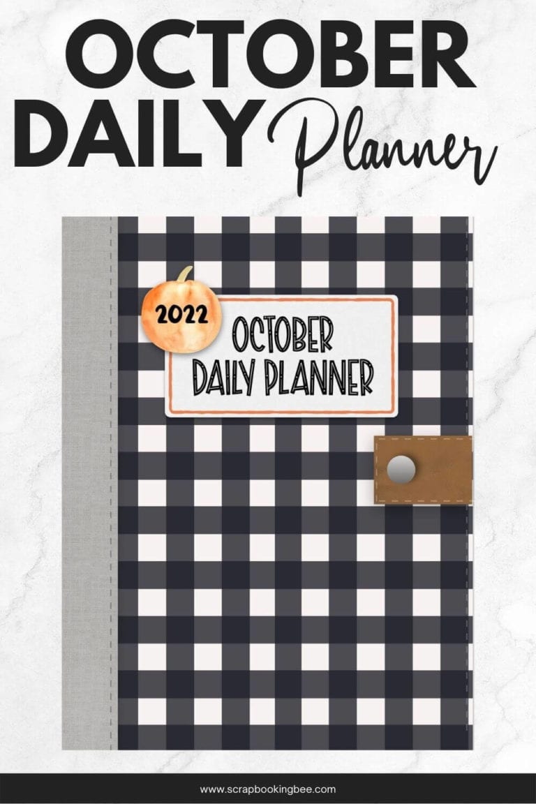 The front cover of the 2022 October Daily Planner.