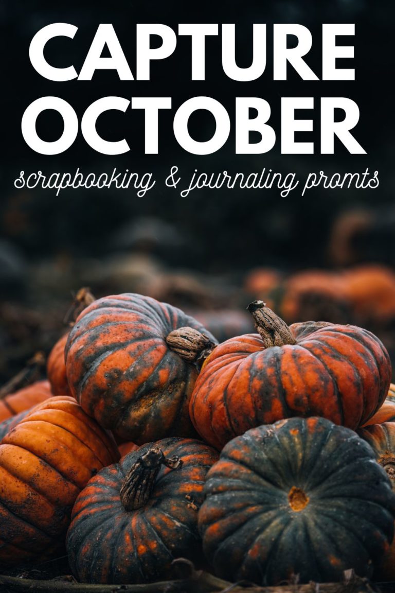 Capture October | Monthly Scrapbooking & Journaling Prompts