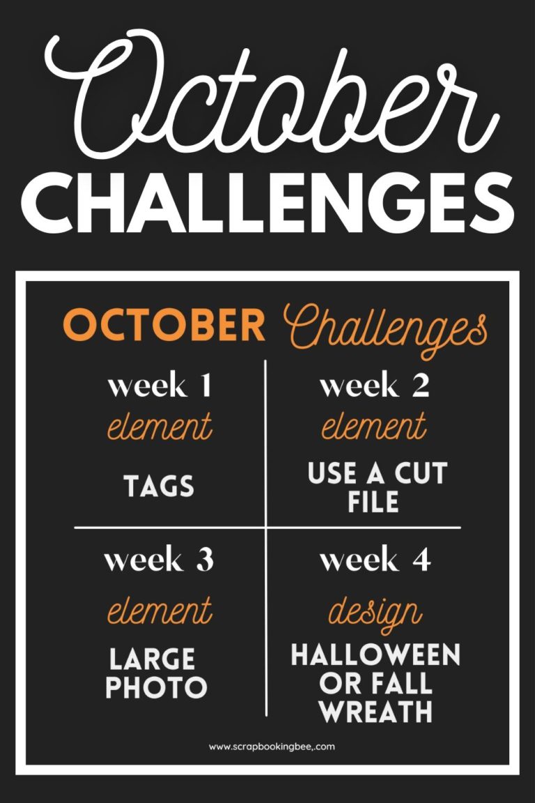 A featured images for the October Challenges.